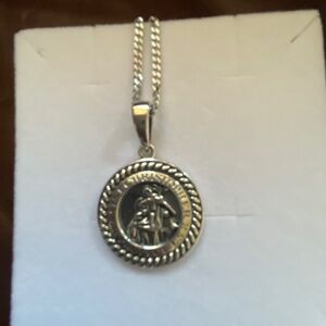 Sterling Silver Celtic Saint Christopher Medal